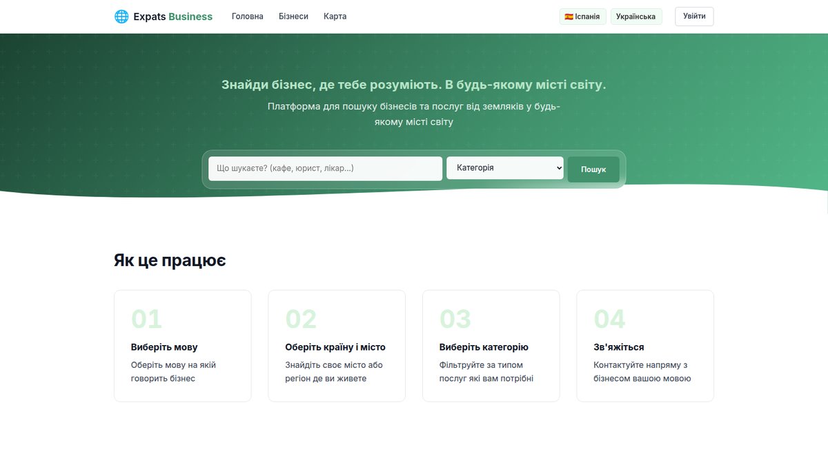Expats Business — каталог бізнесів для експатів